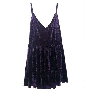 Crushed velvet romper